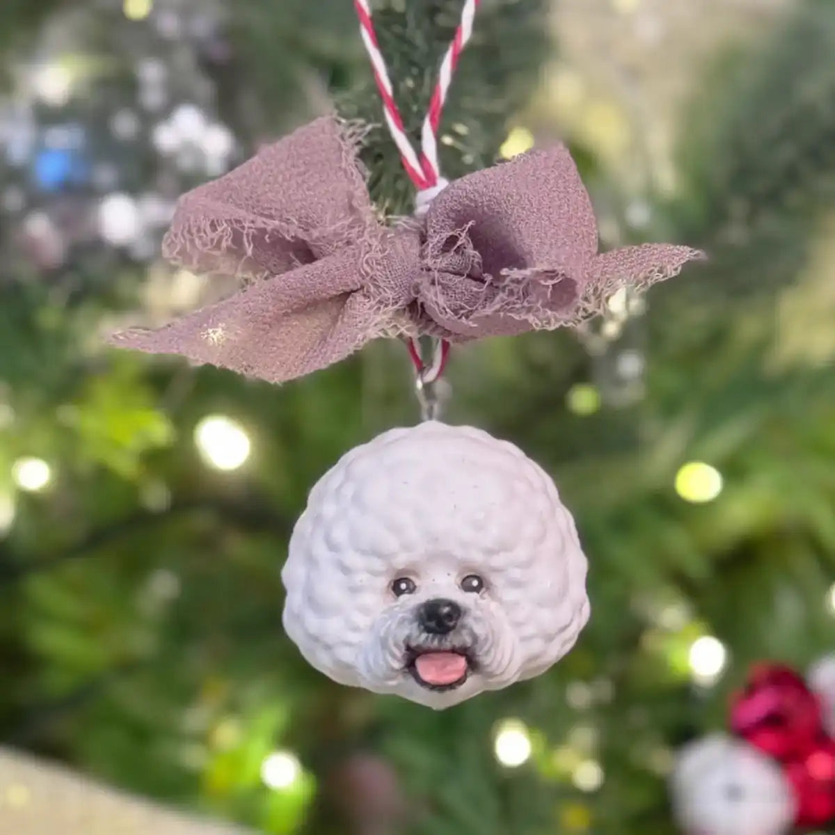 Bichon Christmas Tree Ornament Decoration