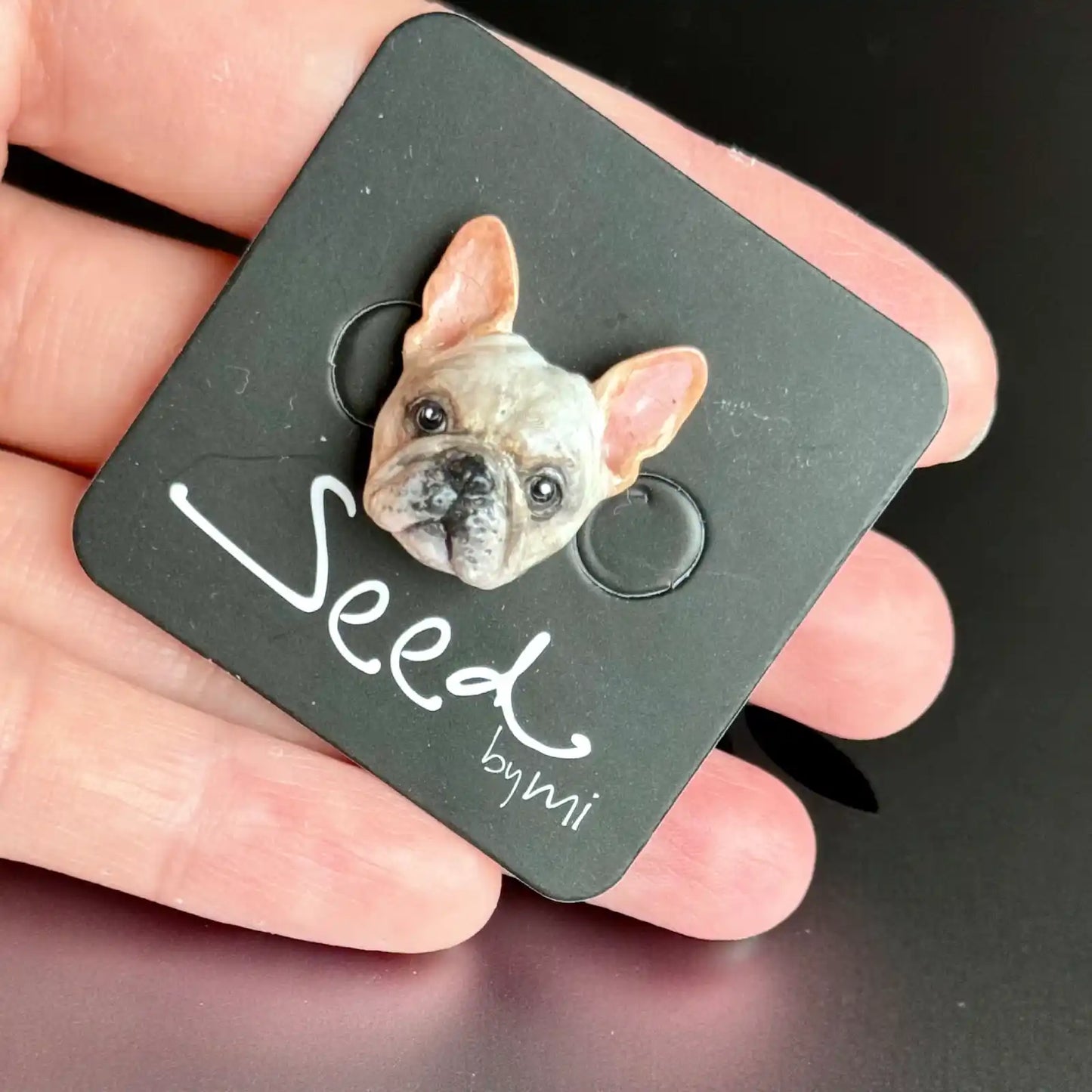 French Bulldog Small Magnet | Cream