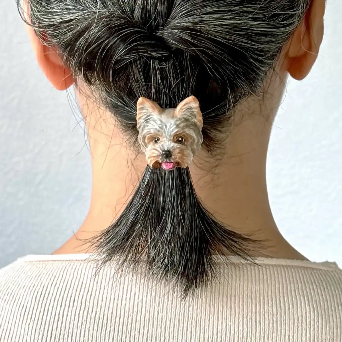 YorkShire Terrier Hair Hook | Blue & Tan