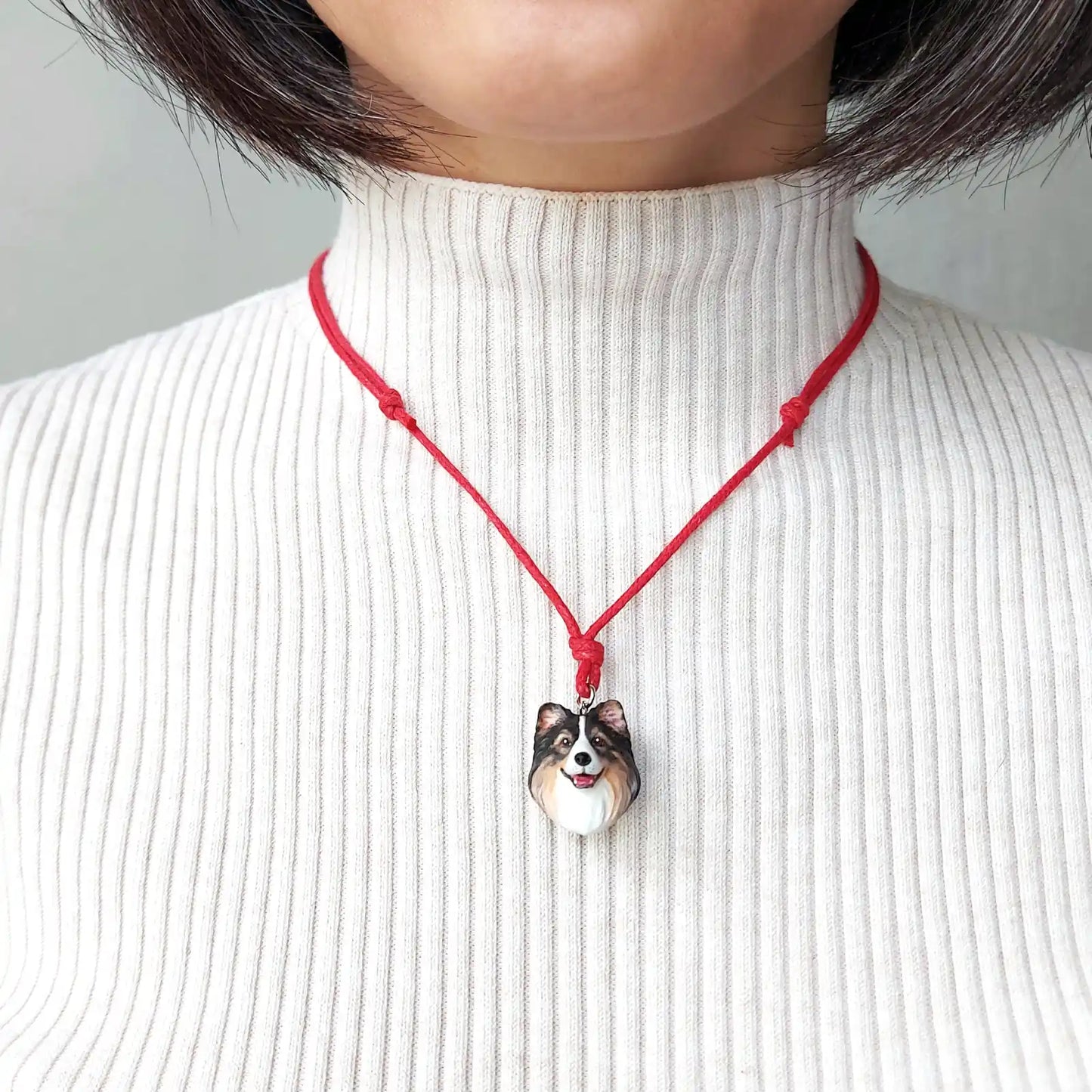 設得蘭牧羊犬吊墜項鍊| SHOPBOP三色