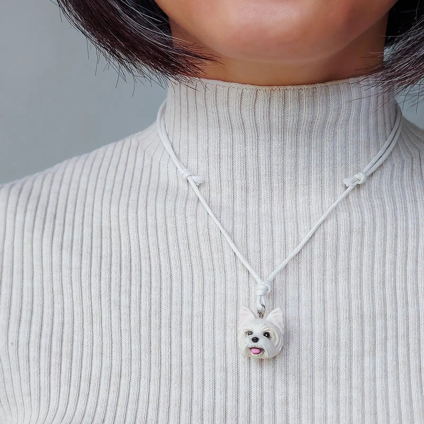 dog Westie West Highland White Terrier pendant wearing