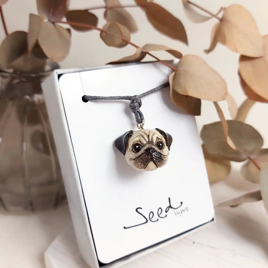 Pug Pendant necklace | Fawn