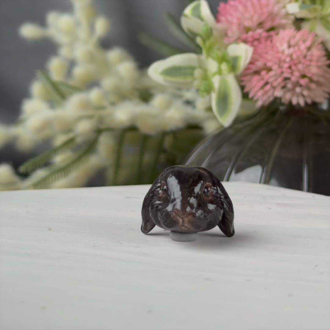 Lop Rabbit black Pendant turn table